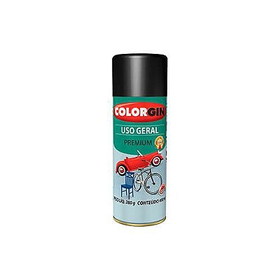 Colorgin - Spray Uso Geral Preto Rápido 400ML 52001