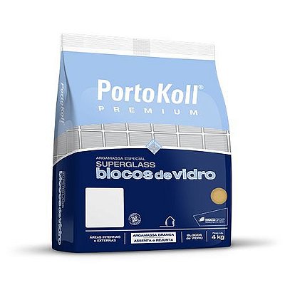 PORTOKOLL - ARGAMASSA P/ BLOCO VIDRO BRANCO 4KG