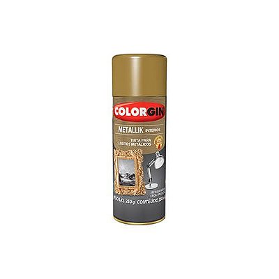 Colorgin - Spray Metallik Int Dourado 350ML 57