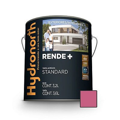 Hydronorth - Tinta Acr Stand Rende+ 3,6L Rosa Açai