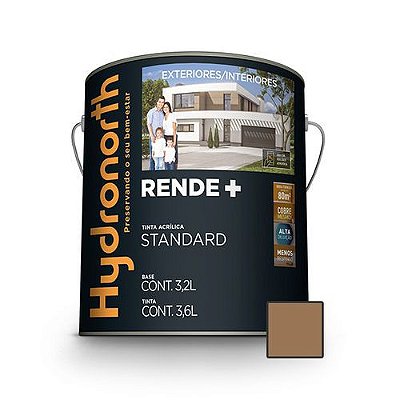 Hydronorth - Tinta Acr Stand Rende+ 3,6L Chocolate