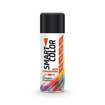 Smartcolor - Spray Alta Temp Preto 300ML 9722