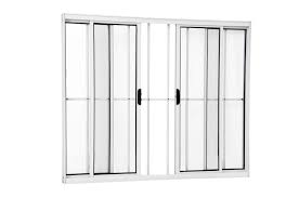 Vitro Alumínio Branco 4 Folhas 100x120cm com Grade de Correr