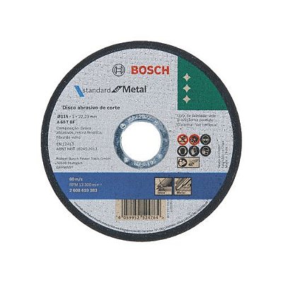 Bosch - Disco Corte Inox 41/2X1,0X7/8