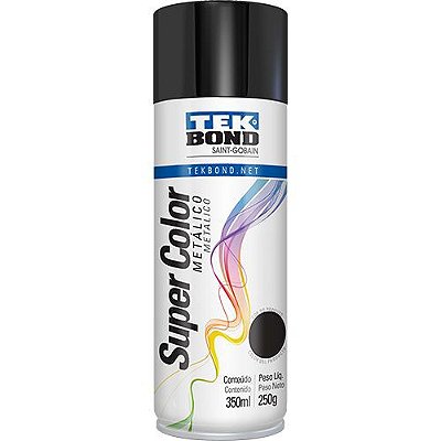 Tek Bond - Spray Metalico Preto 350ML