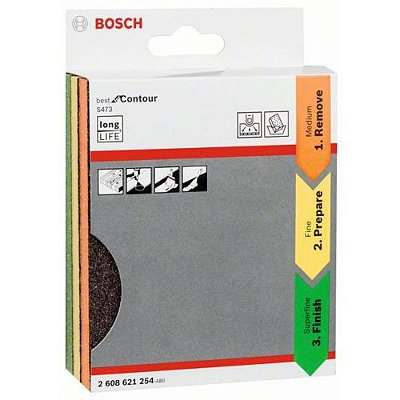 Bosch - Esponja Abrasiva Best Contour C/3Pç*