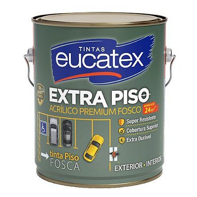 Eucatex - Tinta Acr Extra Piso Fosco 3,6L Am Dem