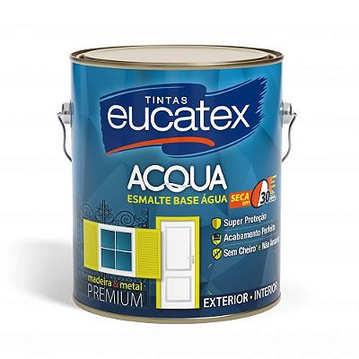 Eucatex - Tinta Esm Prem B.Agua Brilh 3,6L Br