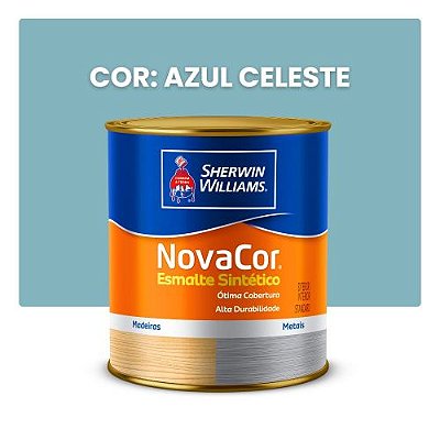 NOVACOR - TINTA ESM STAND SINT BRILH 1/4 AZ CELES