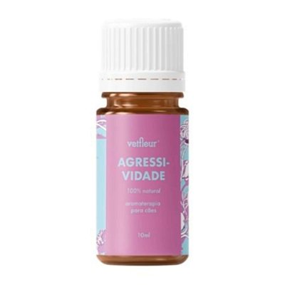 Aromaterapia para Cães Blend Agressividade 10ml Vetfleur