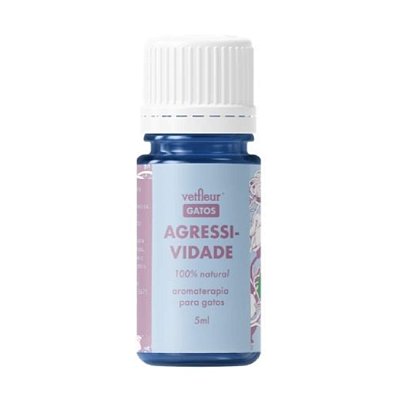 Aromaterapia para Gatos Blend Agressividade 5ml Vetfleur