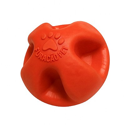 Brinquedo para Cachorro Bolinha Maciça Flex Super Ball 80mm - Furacao Pet