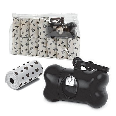 Kit Cata Caca Sacolinhas Higiênicas Bone Bag Chalesco