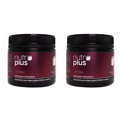 Kit com 2 Suplementos Nutroplus para Dietas Cruas com Ossos de Cães e Gatos 100 g | Nutroplus Pet