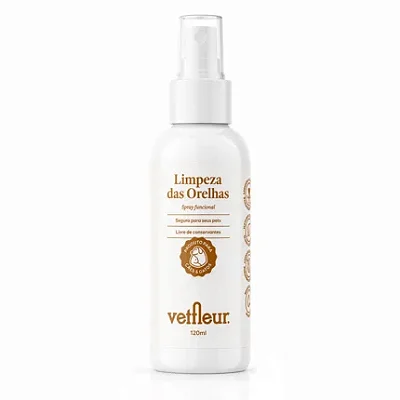 Limpa Orelhas para Cães 120 ml | VetFleur