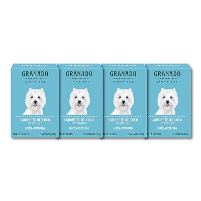 Kit 4 Sabonetes para Cachorro e Gato Coco Granado