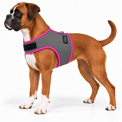 Peitoral de Neoprene com Guia para Cães M | Luna Lua