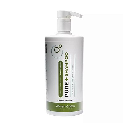 Pure Shampoo para Cachorro Gato  Natural Wesen Green 1L