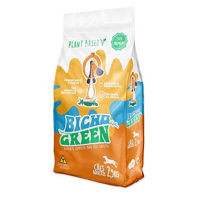 Ração Vegana para Cachorro Bicho Green Premium 2,5 kg Plant Based