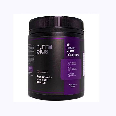 Suplemento Nutroplus Primus Zero Fósforo para Cães Adultos 500 g | Restrição de Fósforo