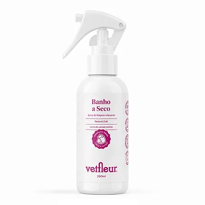 Banho a Seco para Cães e Gatos 200ml Vetfleur