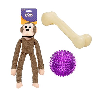 Kit Brinquedo Cães Grandes Jambo Pet