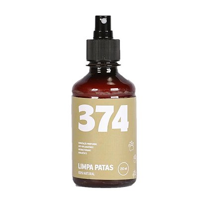 Loção Natural Limpa Patas Cães Gatos 250ml 374 Pets