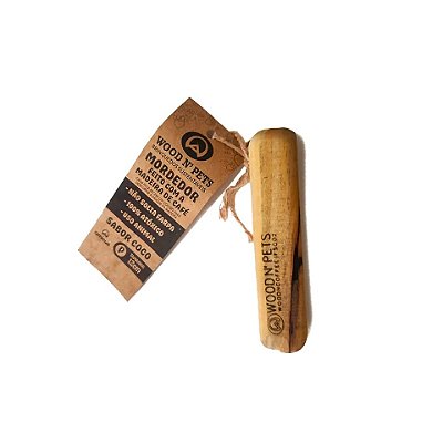 Mordedor Natural para Cachorro Madeira Café P Wood N Pets