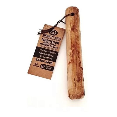 Mordedor Natural para Cachorro Madeira Café M Wood N Pets