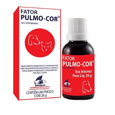 Homeopatia para Cachorro e Gato Fator Pulmo-Cor 26g - Arenales