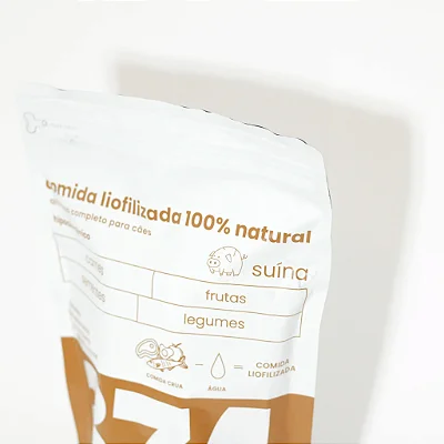 Comida para Cachorro Desidratada Natural com Carne Suína 300g - 374Pets