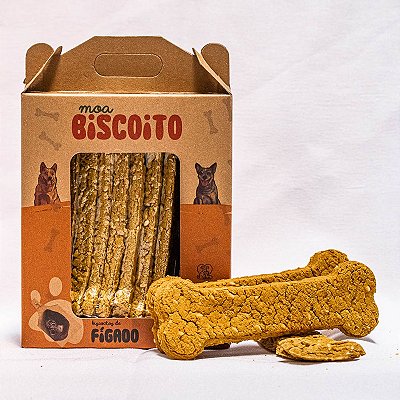 Biscoito Natural Ossinho Sabor Fígado para Cães e Gatos 100g – Moabe