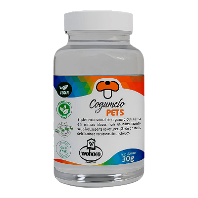 Suplemento Cogumelo Pets - Aumento de Imunidade 30g - Wohaco Vet