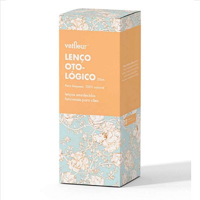 Lenço para Cachorro Otológico Natural 20un Aromaterapia Vetfleur