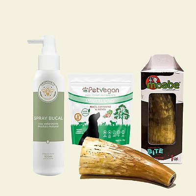 Kit Mau Hálito e Tártaro para Cães – Higiene Dental Natural Zenpet