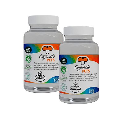 Kit 2 Suplementos para Aumento de Imunidade Cordyceps Militaris - Cogumelo Pets 30g - Wohaco Vet