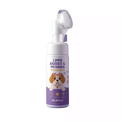 Espuma Limpa Bigodes e Patinhas para Cães e Gatos 150ml - Wesen Green