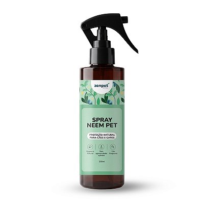 Spray Neem Pet Repelente para Cães e Gatos 200ml - Zenpet