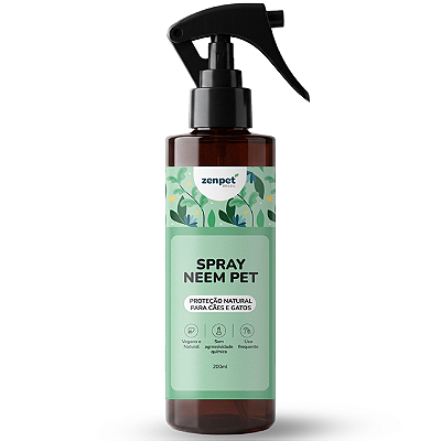 Spray Neem Pet Repelente Natural para Cães e Gatos 200 ml | Zenpet