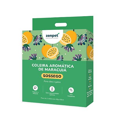 Coleira Aromática de Maracujá Sossego - Zenpet