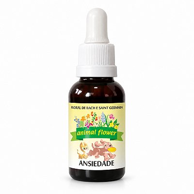 Floral Ansiedade em Gotas para Cães e Gatos 30 ml | Animal Flower