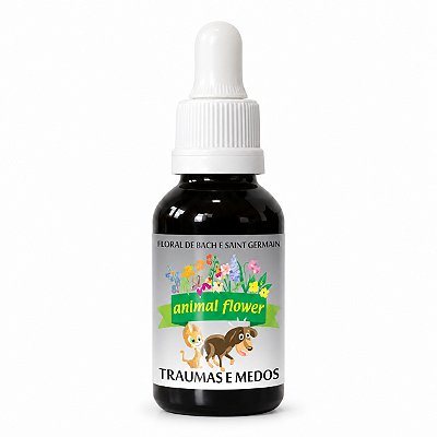 Floral Traumas e Medos em Gotas para Cães e Gatos 30 ml | Animal Flower
