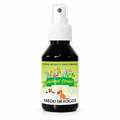 Floral Medo de Fogos em Spray para Cães e Gatos 100 ml | Animal Flower