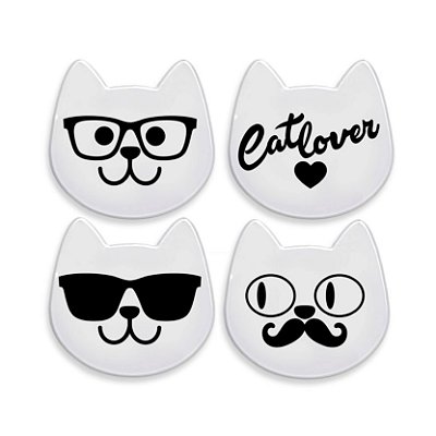 Kit Porta Copos Gatos Catlover CatMyPet