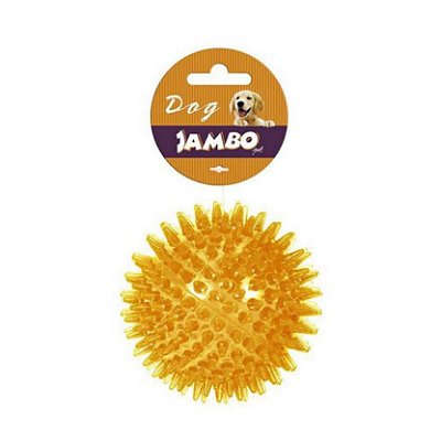 Brinquedo para Cães Bola Espinho Som Dogs Laranja Grande Jambo Pet