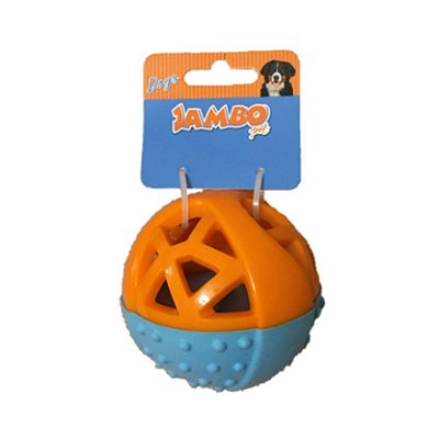 Brinquedo para Cachorro Mordedor Plástico Dogs Laranja Azul Jambo Pet