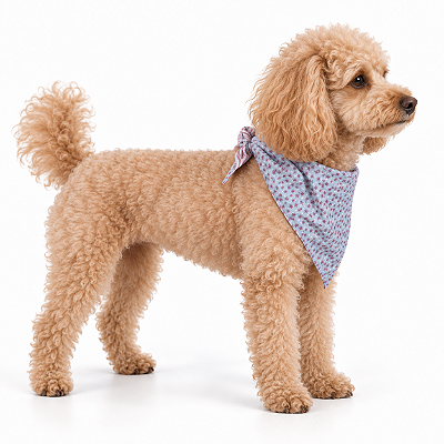 Bandana para Cães Dupla Face Floral Rosa Listrado | Zenpet
