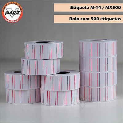 05 Mil Etiqueta Tarjada Etiquetadora FIXXAR MX5500 M-14