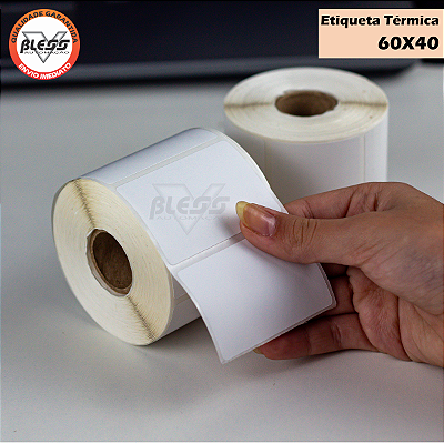 Etiqueta 60x40 Térmica - 20 Rolos - 20 Metros
