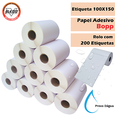 Etiqueta BOPP 100x150 - 10 Rolos